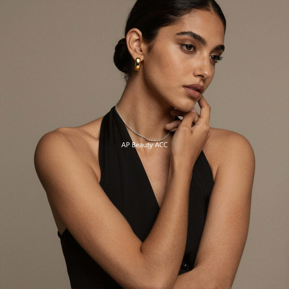 D관 - 스파클 체인 18K 도금 스테인리스 스틸 목걸이 팔찌 [P552] 25.12-2