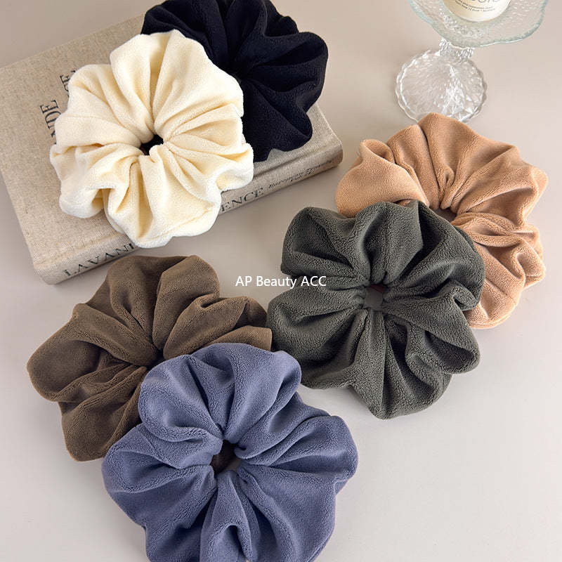 E관 - 부드러운 타월 벨벳 소재 대형 곱창 헤어밴드 [26093] 25.11-1