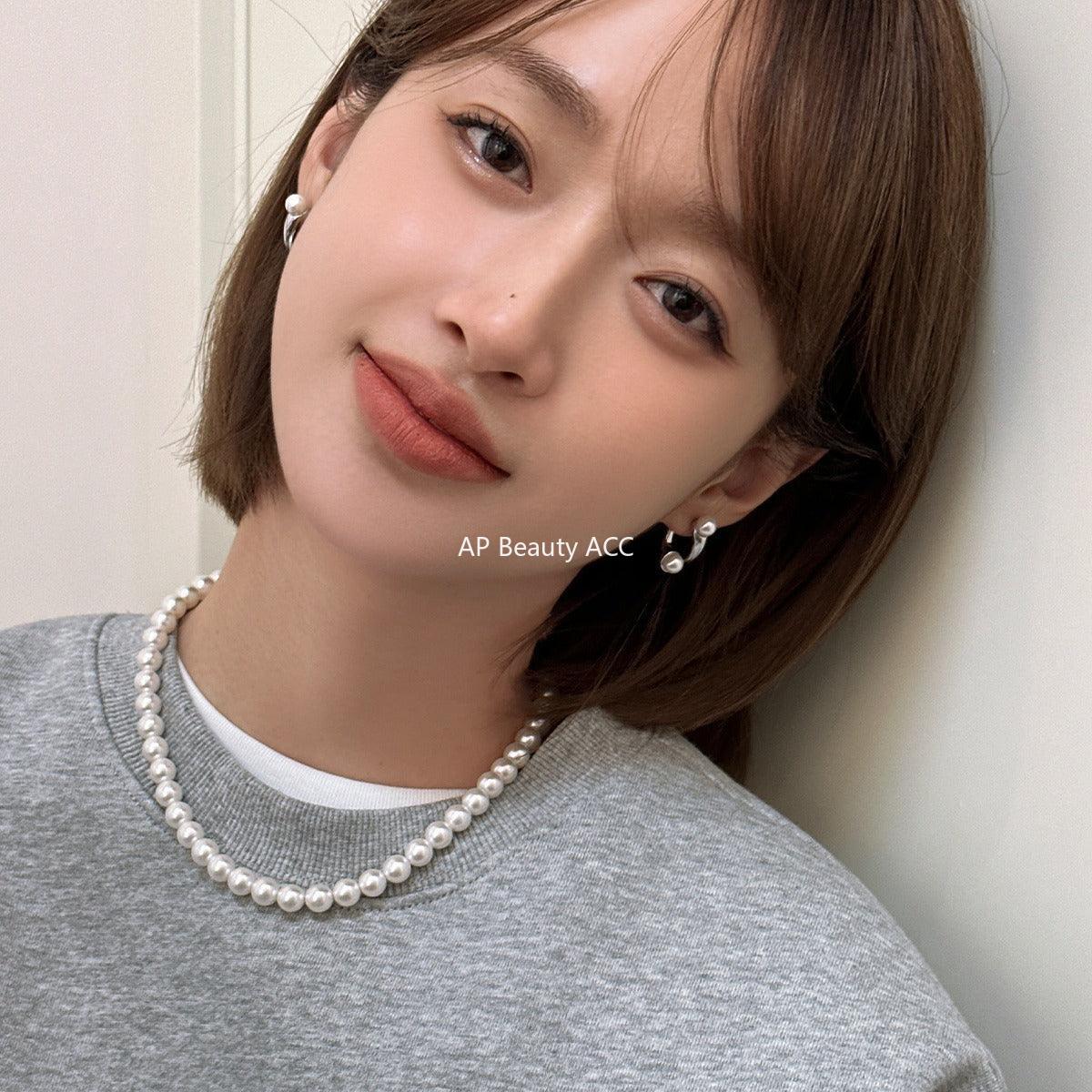 A관 - 빈티지 진주 가을·겨울 은침 귀걸이 [EH-2609] 24.03-2