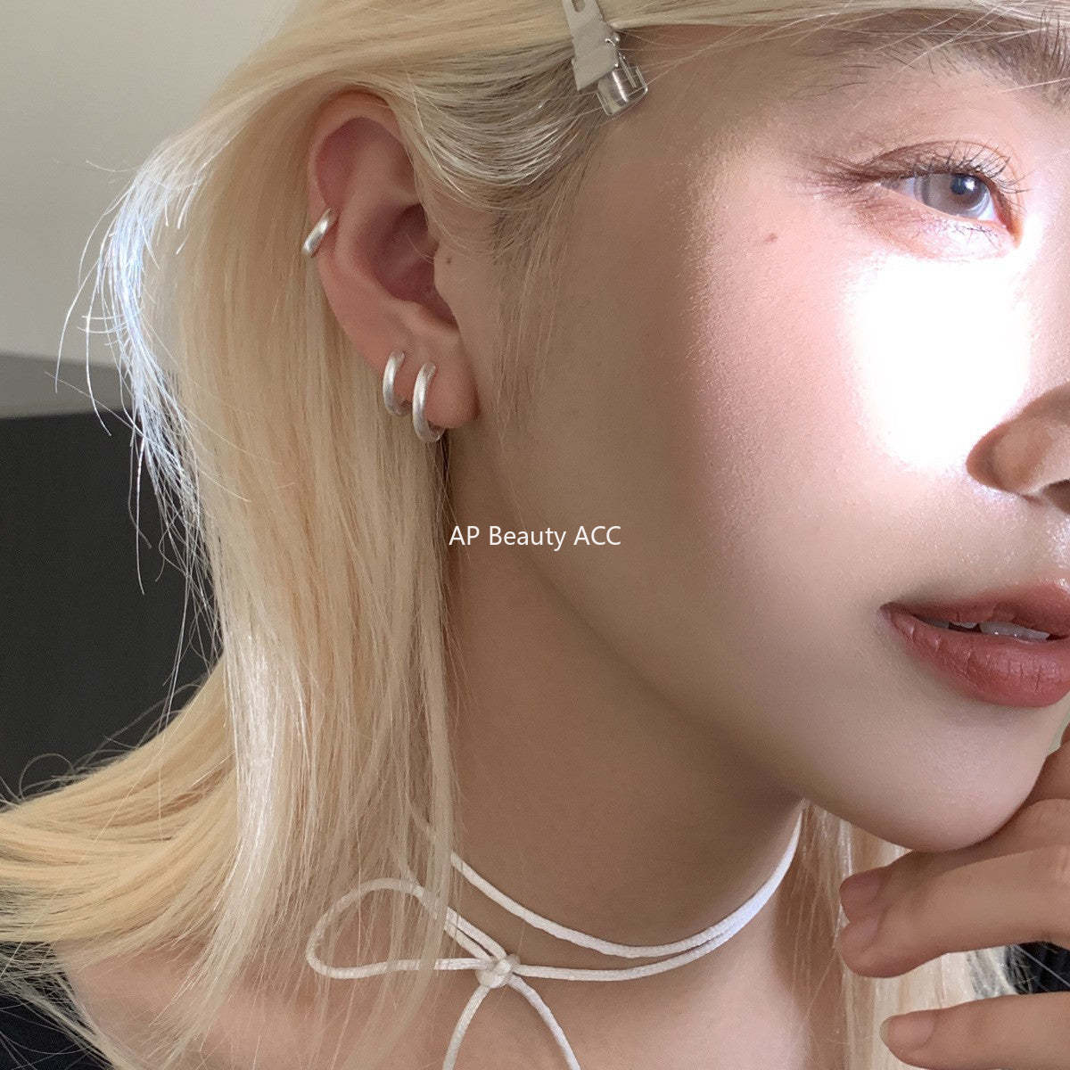 A관 - 샌딩 심플 링 925 은침 귀걸이 [EH-4318] 25.12-2