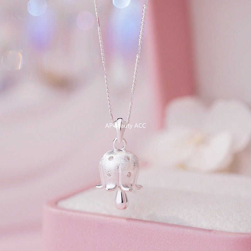 B관 - 925 실버 꽃봉우리 플라워 펜던트 목걸이 [YC3217N_1] 25.11-2